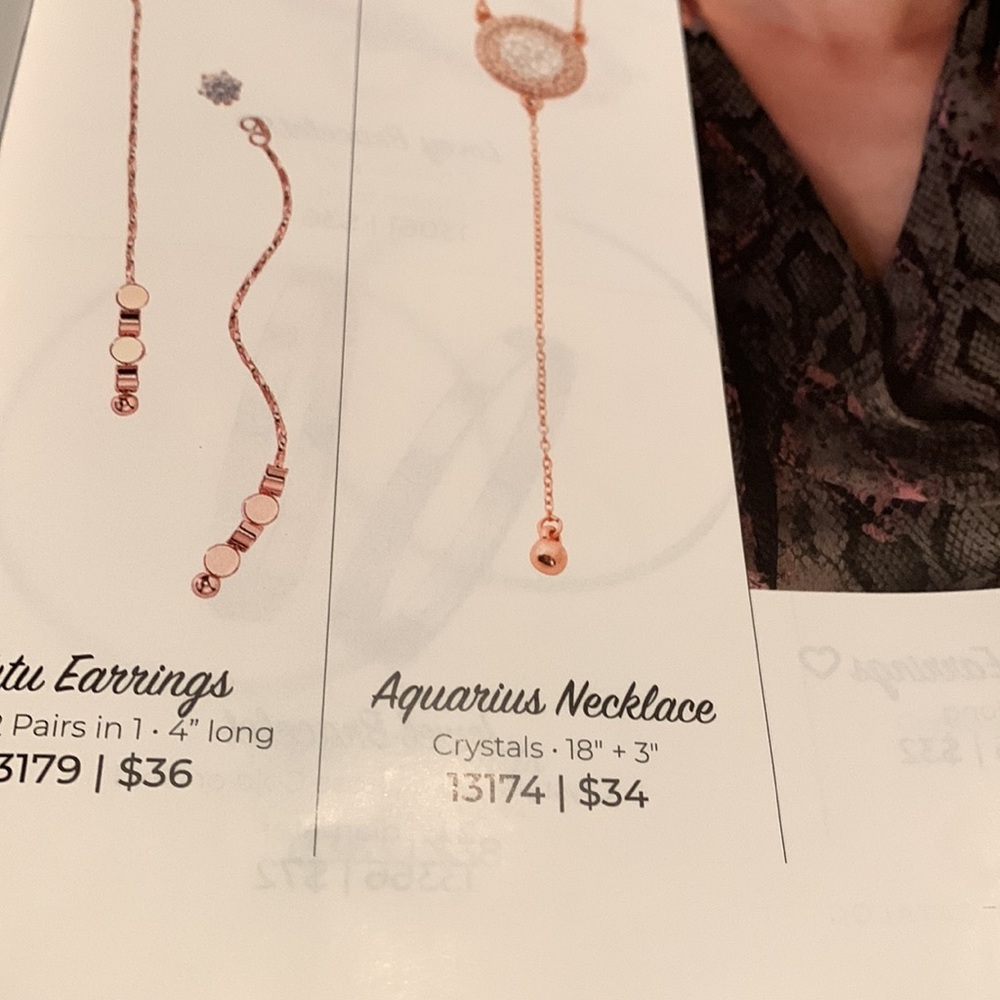 Park Lane “Aquarius” necklace in rose gold - Picture 2 of 2